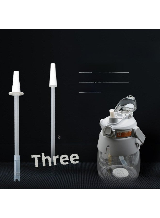 Big Belly Cup Straw Accessories Special Insulation Water Cup Silicone Space Cup Direct Drinking Auxiliary Cup Super Long-Color:Anti-edge PP Nozzle Head 210  - Image 2