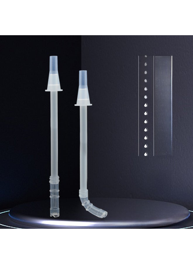 Big Belly Cup Straw Accessories Special Insulation Water Cup Silicone Space Cup Direct Drinking Auxiliary Cup Super Long-Color:Anti-edge PP Nozzle Head 210  - Image 3