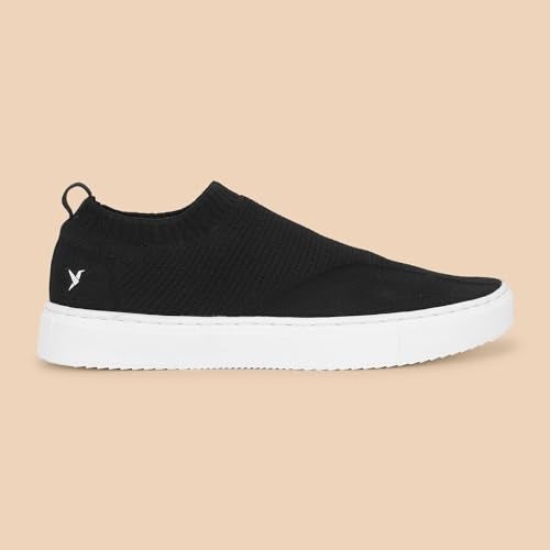 YOHO FreeStep spacious and casual slip on shoes | Comfortable for long hours of walking | Outperforms memory foam | Arch support Insole | Classic Black - UK 6 - Image 2