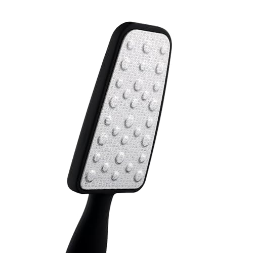 Beauté Secrets Foot Rasp Foot File and Callus remover. Foot care pedicure metal surface tool to remove hard skin. Can be Used on both wet and dry feet, Stainless steel file, Black - Image 4