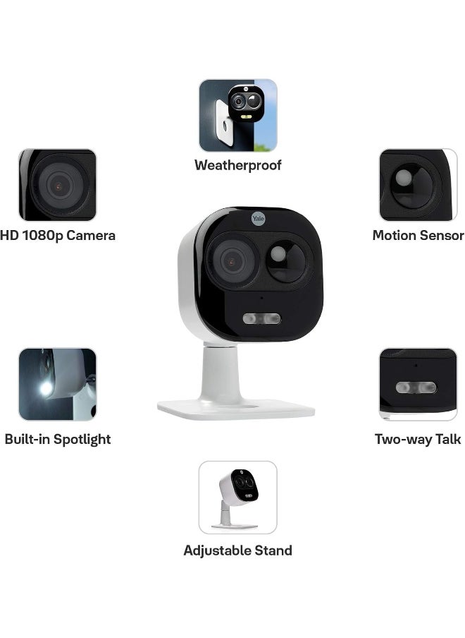 Yale Yale All In One Outdoor Wifi Camera, White, Sv-Dafx-W  - Image 4