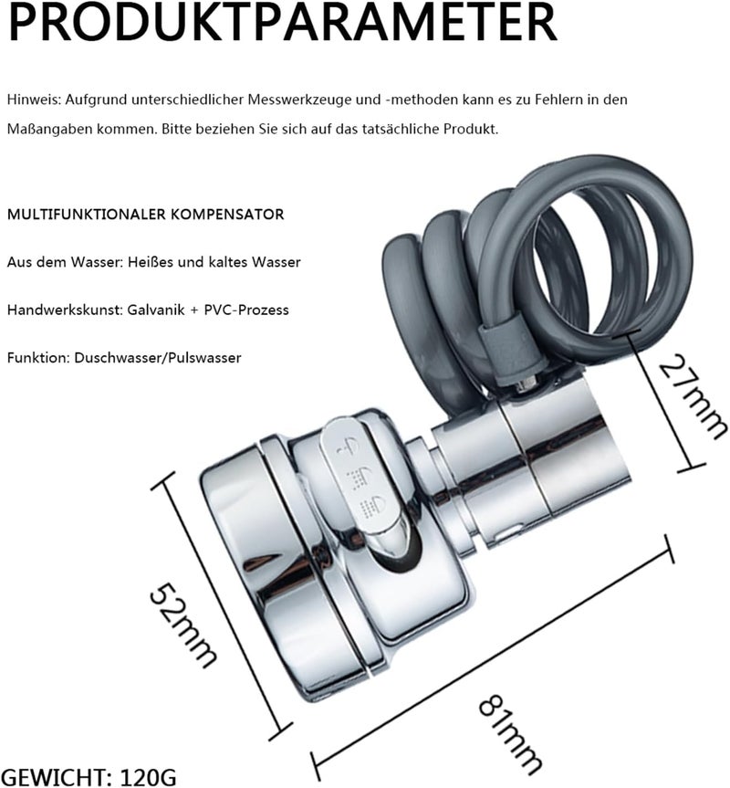SIYANSHU Faucet Aerator Faucet Sprayer Attachment, Kitchen Faucet Head Replacement with Stretchable Hose, 360° Swivel Faucet Extender Anti-Splash Sink Sprayer Faucet(PACK OF-1) - Image 2
