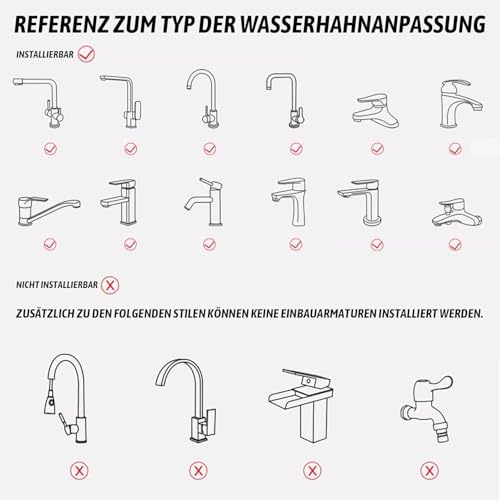SIYANSHU Faucet Aerator Faucet Sprayer Attachment, Kitchen Faucet Head Replacement with Stretchable Hose, 360° Swivel Faucet Extender Anti-Splash Sink Sprayer Faucet(PACK OF-1) - Image 3