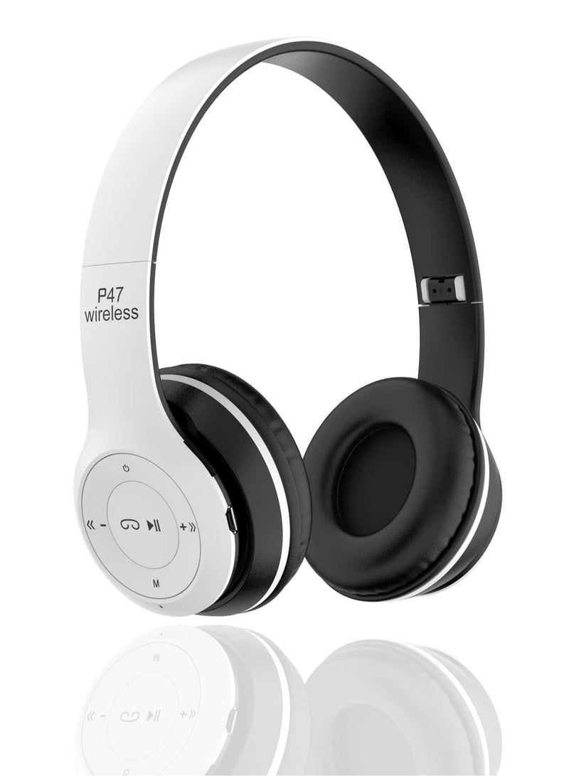 P47 Wireless Headset White - Image 1