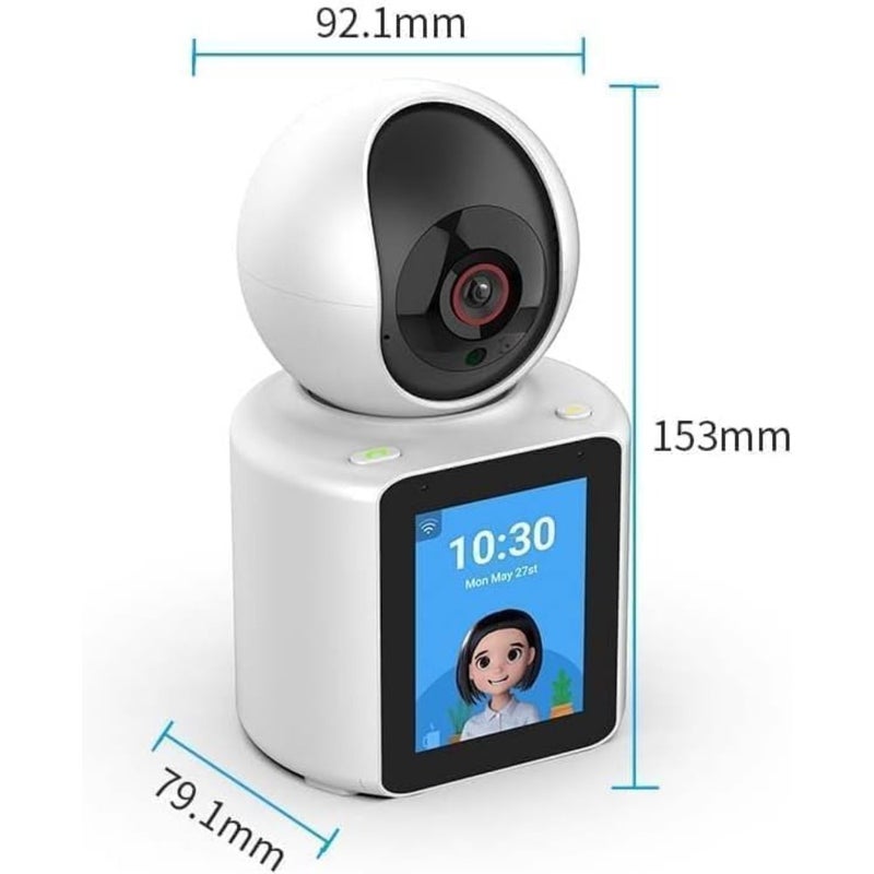 Security Camera for Home, 1080P HD WiFi Pet Dog Camera, Indoor Baby/Elder/Nanny Monitor with Phone App, 360° Smart Rotation, 2.8-Inch Screen - Image 4
