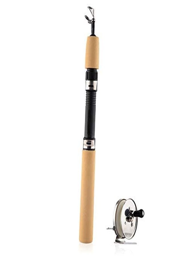 AUF Portable Ice Fishing Rod Fish Shrimp Fishing Tackle Pole Winter Rod 75cm with Reel - Image 2