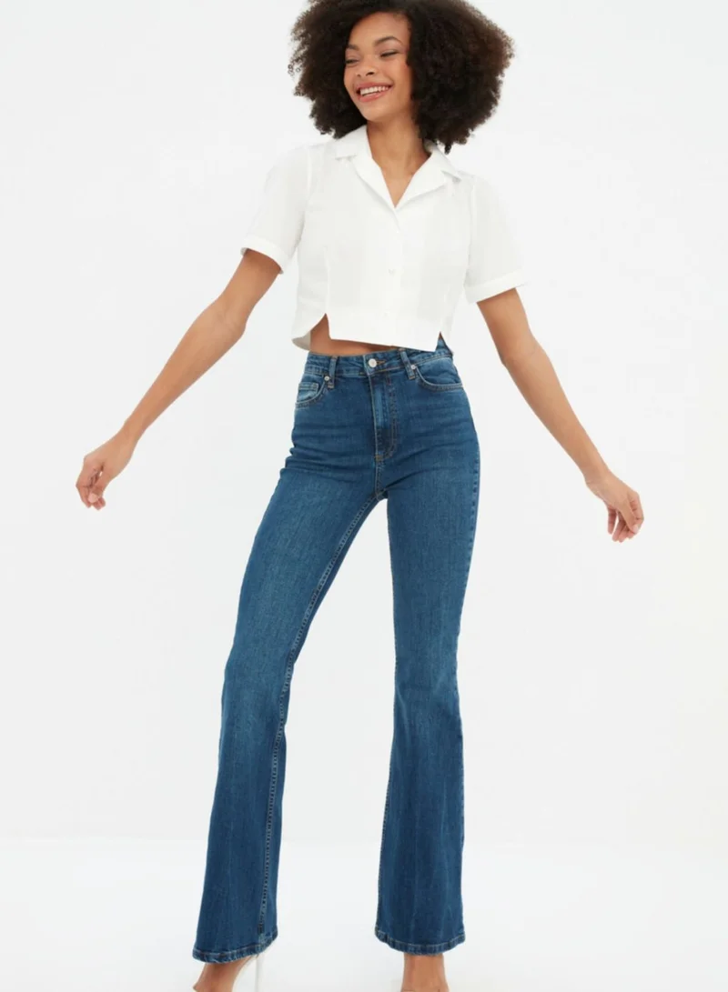 trendyol High Waist Straight Jeans