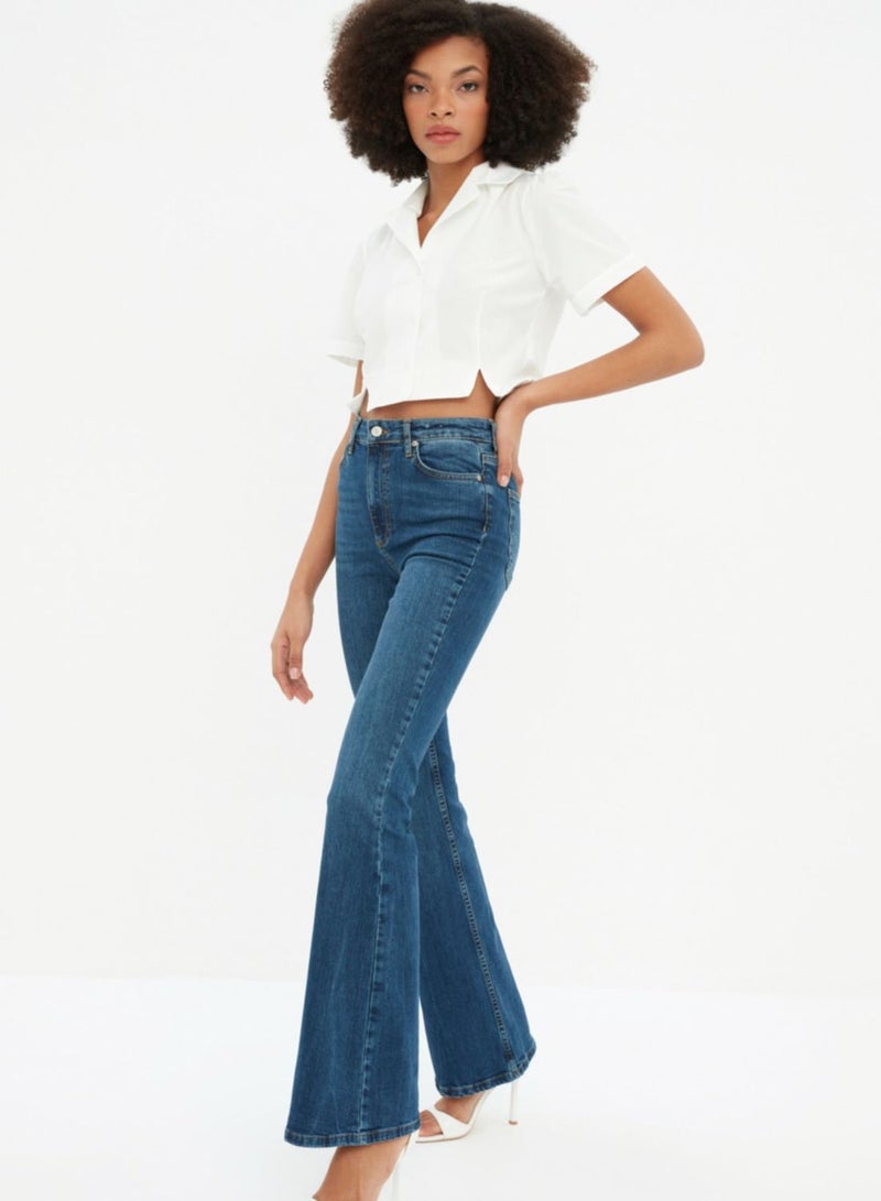 trendyol High Waist Straight Jeans - Image 1