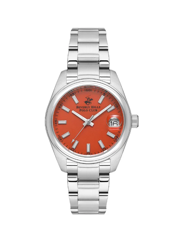 بيفرلي هيلز بولو كلوب Beverly Hills Polo Club BP3597X.380 Women Analog Display Watch & Metal Strap Silver