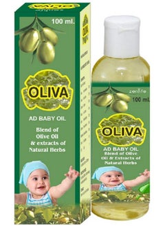 Afflatus Ayurvedic Oliva Ad Baby Oil For Baby Massage ;; Enriched With Olive Oil & Vitamin A D & E For Healthy Babies 100Ml (Pack Of 3)  - Image 3