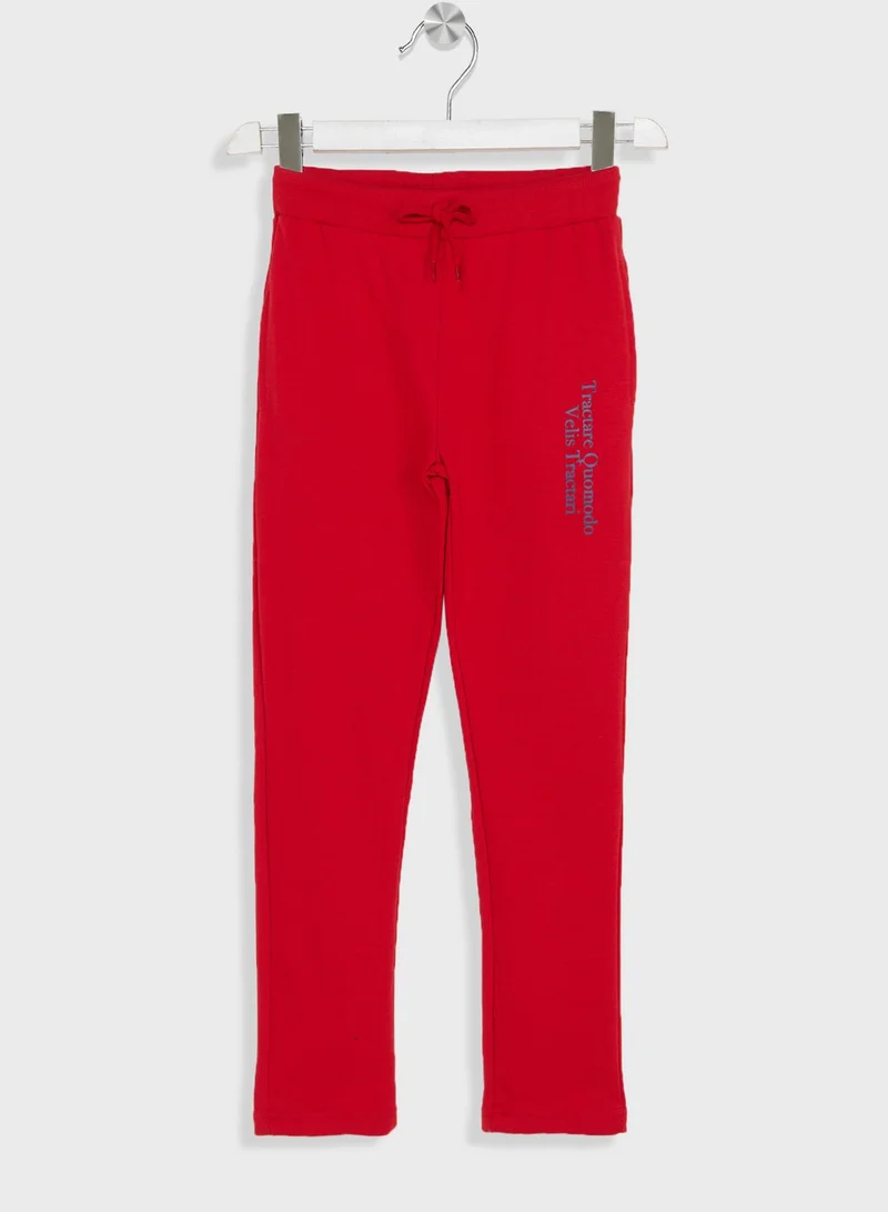 Pinata Boys Printed Hoodie And Piping Jogger Set