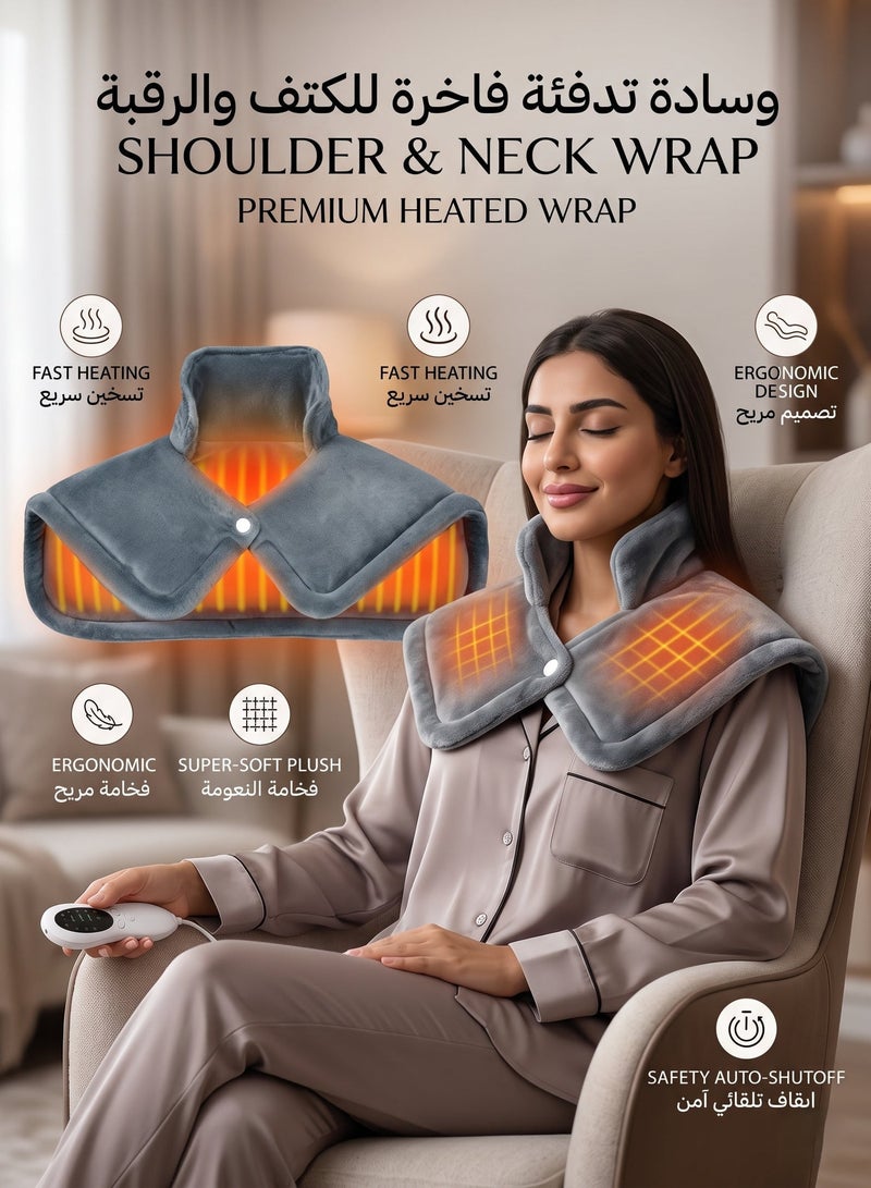 Electric Heating Pad for Pain Relief, Extra Large 16 x 24 Inch Heating Pad for Neck, Shoulders, Back, Waist, Abdomen & Legs, 10 Heat Levels, 4 Timer Options, Auto Shut-Off, Machine Washable - Image 1