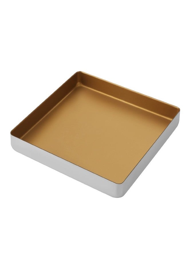 Marimer FOR BAKE Non-Stick 11" Square Baking Sheet - Golden Aluminum Alloy Oven Pan for Perfect Cookies & More - Warp Resistant & Easy to Clean - 11 x 11 x 1 Inch - Image 1