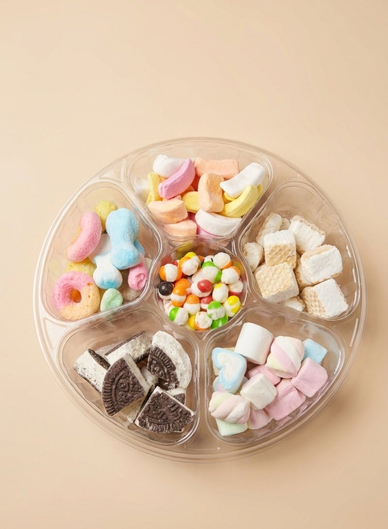 LAVA ROASTERY COMPANY L.L.C Freeze Dried Candy Mix Tray – 6 Varieties, 240g (6×40g), Crunchy Assorted Sweets - Image 1