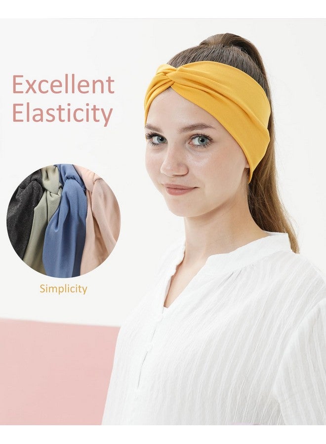 jollybows 16 قطعة أربطة رأس للنساء أربطة شعر مرنة لليوغا والجري تغليف شعر بدون انزلاق إكسسوارات شعر للفتيات - Image 4