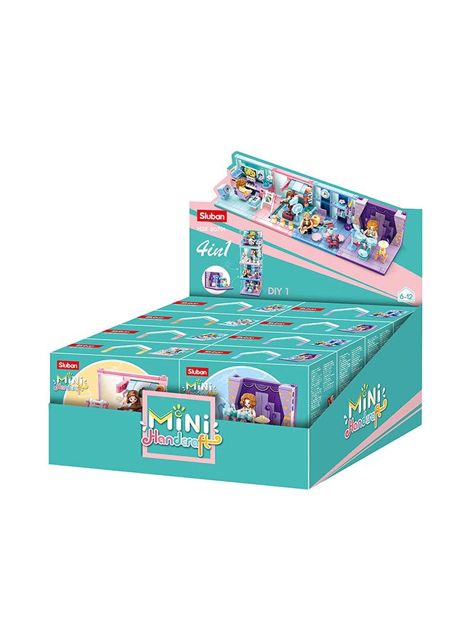 Sluban Mini Handcraft Series - Instruments Building Blocks 8 In One Display Box Mini Figures - For Age 6+ Years Old