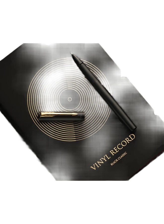 Parker Weiya Xl Classic Black And Gold Clip Ballpoint Pen + Refill Gift Box - Image 2