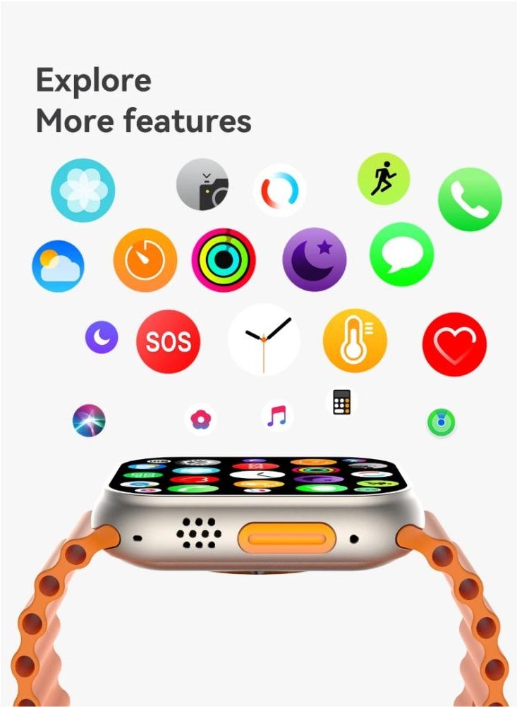 Generic - QS8 Ultra SmartWatch with 2.2 inch screen supports all Android and ios devices - Image 1
