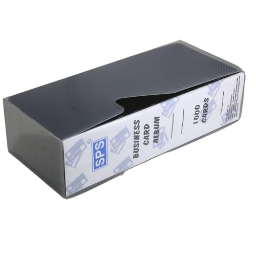 Skrill 1000 Card Visiting Card Holder, Business, Credit, Debit, ID Card Holder/Organizer Holds 1000 Cards (Black) - Image 2