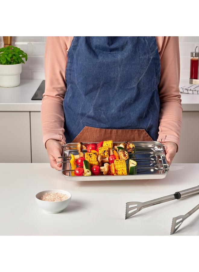 erorex Serving Tray, Stainless Steel, 30X20 Cm - Image 3