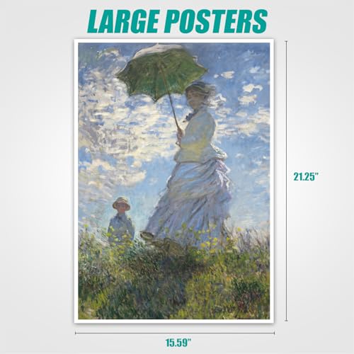 Antelope 1000 Piece Puzzle for Adults Woman with a Parasol Madame Monet and Her Son by Claude Monet Officially Licensed Jigsaw Puzzles 1000 Pieces High Resolution Matte Finish No Dust - Image 5