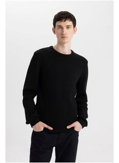 DeFacto Man Tricot Standart Fit Crew Neck Long Sleeve Pullover  - Image 4