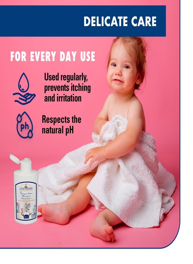 Helan Linea Bimbi Bio-Feminine Wash for Girls with Aloe Vera, Apricot & Chamomile Essential Oils-Microbiologically Tested Intimate Wash and Gentle Baby Intimate Cleanser-Made in Italy, 125ml 4.2 fl oz - Image 3