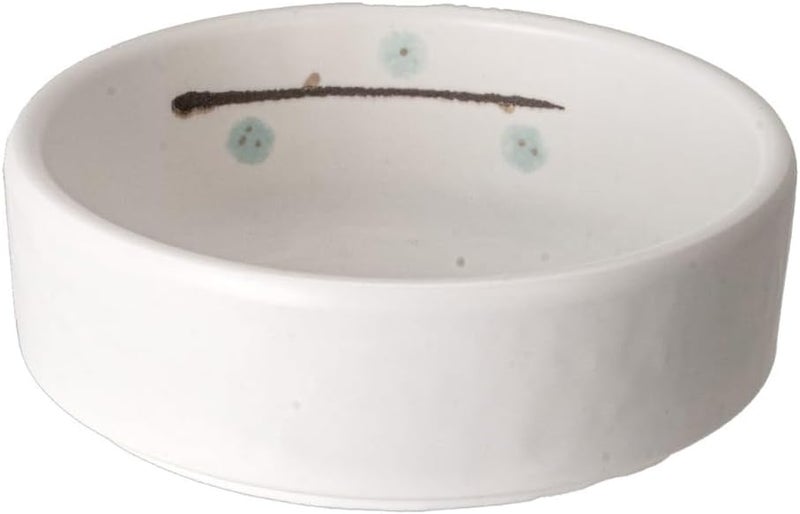 Ebros Gift Modern Yukino Hana Snow Flowers Melamine Dinnerware Serveware Kitchenware Set Japanese Chinese Restaurant Supply Pack Of 6 Soup Appetizer Dessert Banchan Shallow Bowls 7oz 4D - Image 1