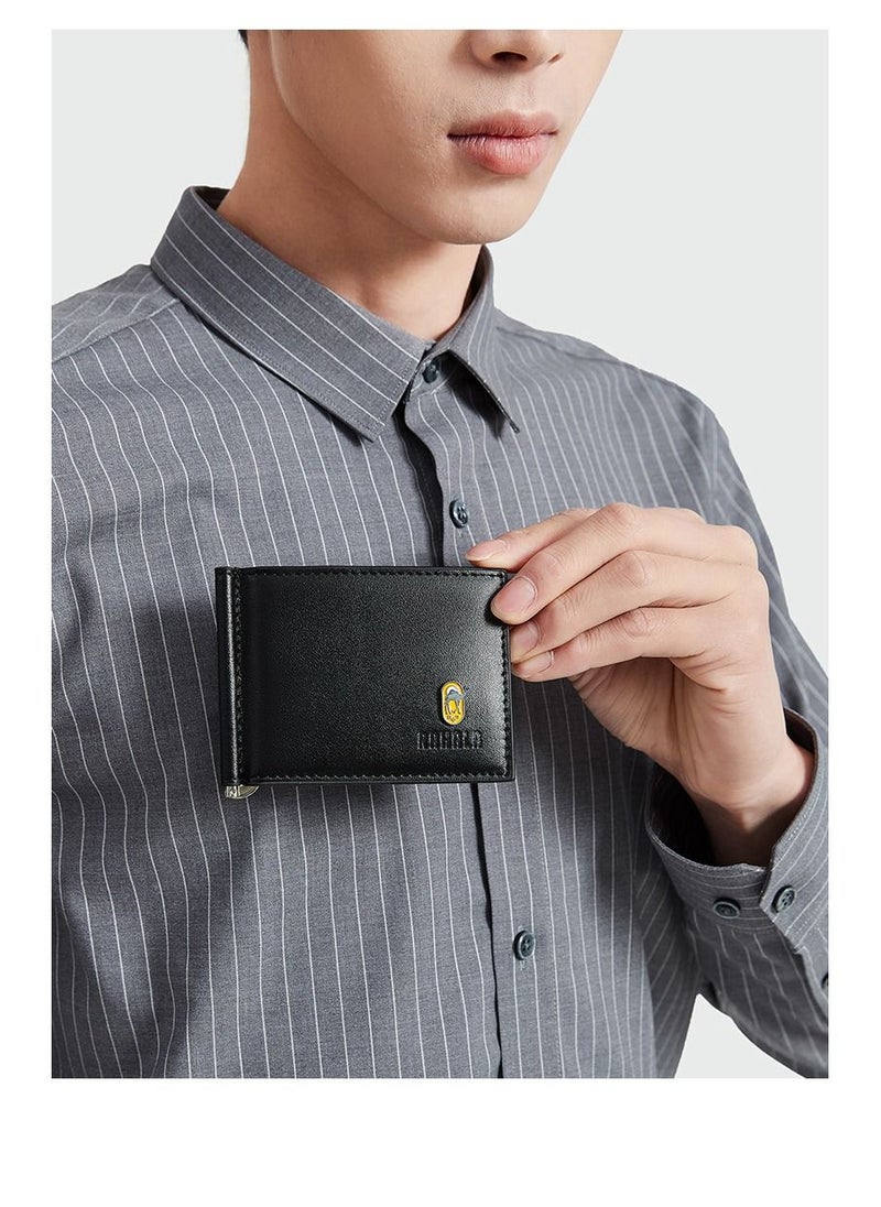 RAHALA - RA110 Genuine Leather Multiple Card Slots Casual Slim Wallet - Brown - Image 1