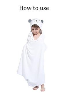 Vinnatsu Vinnatsu Hooded Towel for Kids ,80 X 80 cm for 3-10 Years - Premium Kids Bath Towel Beach Towels Wrap for Girls, Boys,Brown  - Image 3