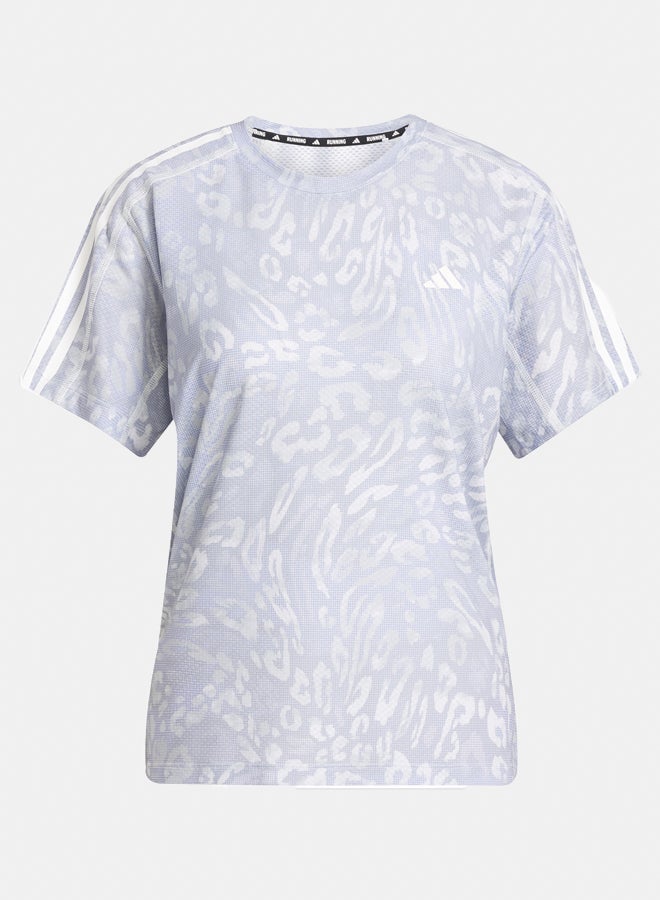 Adidas تي شيرت نسائي من 3 خطوط بتقنية كلماكول للركض - Image 2