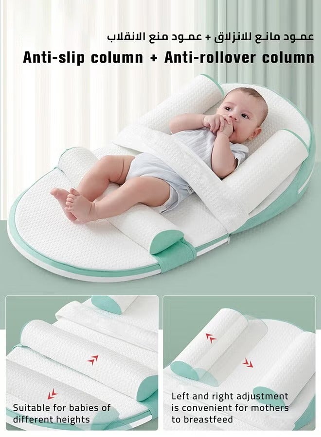 Arabest Baby Nursing Pillow, Multifunctional Baby Bed with Memory cotton Supportive Cushion, Infant Slope Mat for Breastfeeding  - Image 3