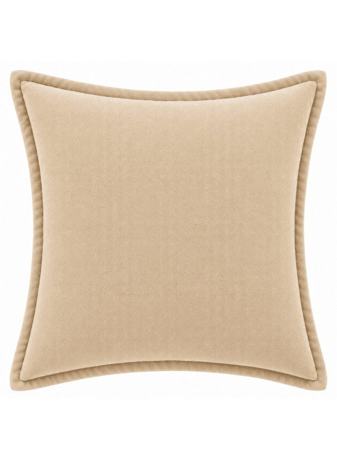 Space Embrace Velvet Cushion Cover, Square Decorative Pillow for Sofa, Bed - Image 1