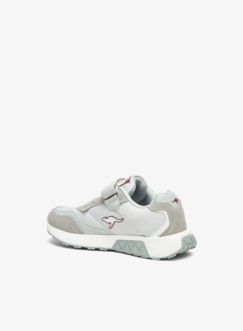 kangaROOS Boys' Logo Embossed Walking Shoes with Hook and Loop Closure