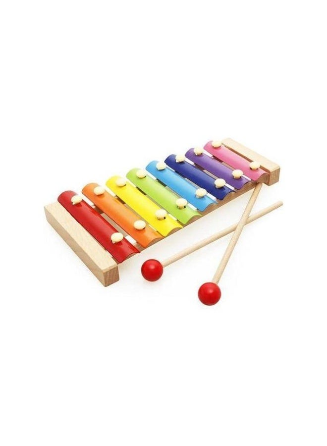 Wooden Xylophone for Kids – 8 Color-Coded Musical Notes with 2 Wooden Mallets – Montessori Educational Instrument for Toddlers – Safe Non-Toxic Wooden Frame – Screen-Free Creative Fun – Perfect Musical Gift for Ages 3+ Preschool and Early Learning - Image 2