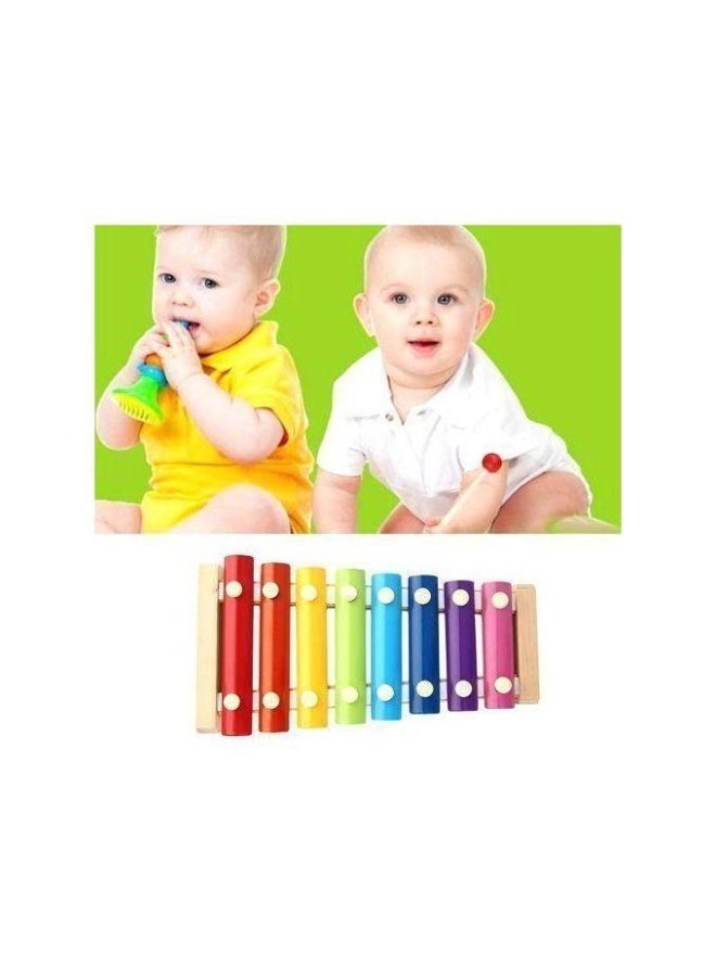 Wooden Xylophone for Kids – 8 Color-Coded Musical Notes with 2 Wooden Mallets – Montessori Educational Instrument for Toddlers – Safe Non-Toxic Wooden Frame – Screen-Free Creative Fun – Perfect Musical Gift for Ages 3+ Preschool and Early Learning - Image 3