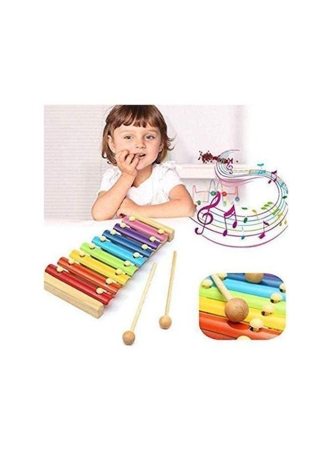 Wooden Xylophone for Kids – 8 Color-Coded Musical Notes with 2 Wooden Mallets – Montessori Educational Instrument for Toddlers – Safe Non-Toxic Wooden Frame – Screen-Free Creative Fun – Perfect Musical Gift for Ages 3+ Preschool and Early Learning - Image 4