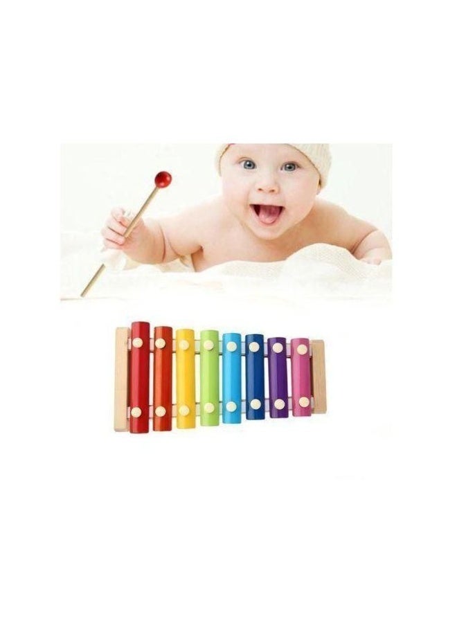 Wooden Xylophone for Kids – 8 Color-Coded Musical Notes with 2 Wooden Mallets – Montessori Educational Instrument for Toddlers – Safe Non-Toxic Wooden Frame – Screen-Free Creative Fun – Perfect Musical Gift for Ages 3+ Preschool and Early Learning - Image 5