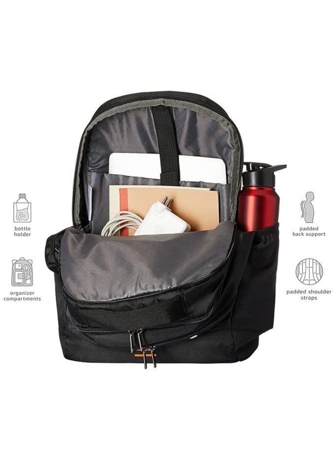 AMERICAN TOURISTER American Tourister SPIN Medium Polyester Casual Backpack | Backpack For Office College School Black  - Image 3