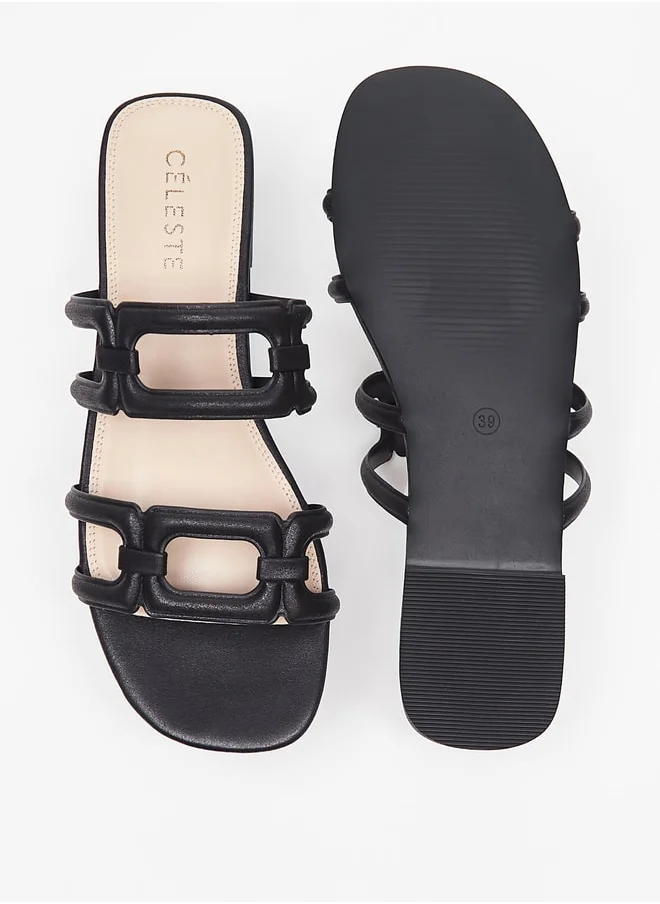 سيليست Women'S Slip-On Slide Sandals