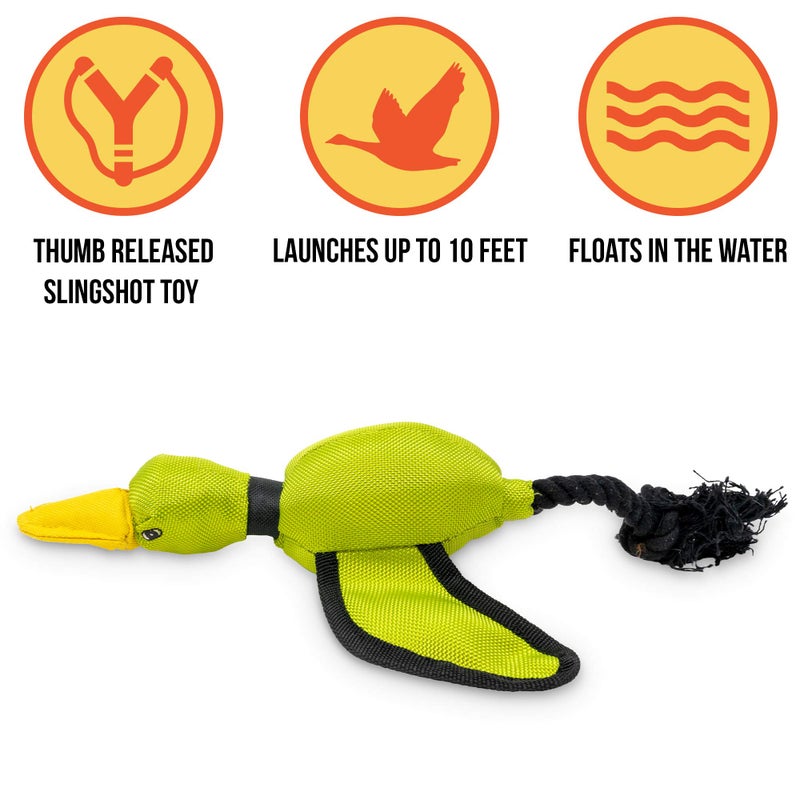 Hyper Pet Flying Series Fetching Dog Toys â€“ Mini Duck Interactive Dog Toy Slingshots Up To 40 ft â€“ Floats on Water - Image 2