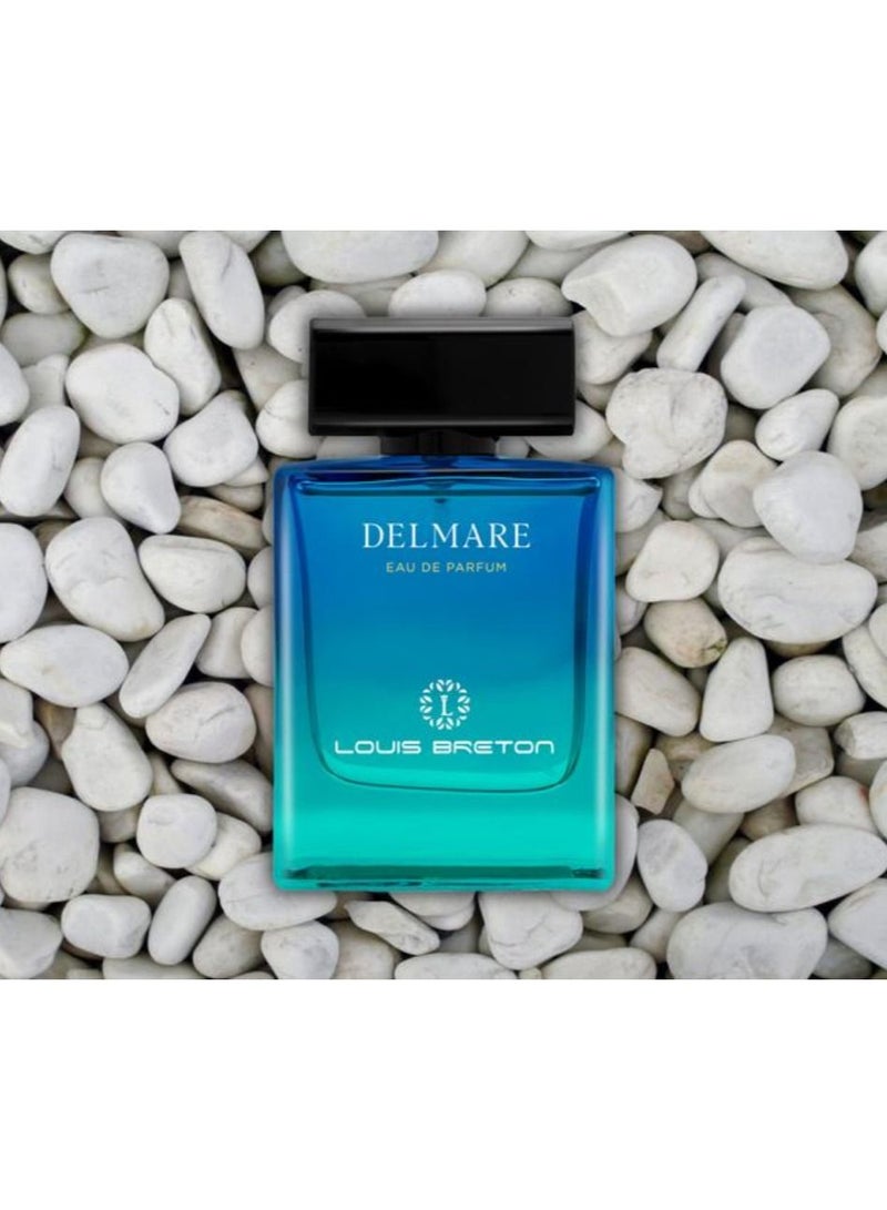 LOUIS BRETON Louis Breton Delmare Eau De Parfum Fragrance Perfume For Men 100ml Inspired by Lacoste Blanc EDP - Image 3