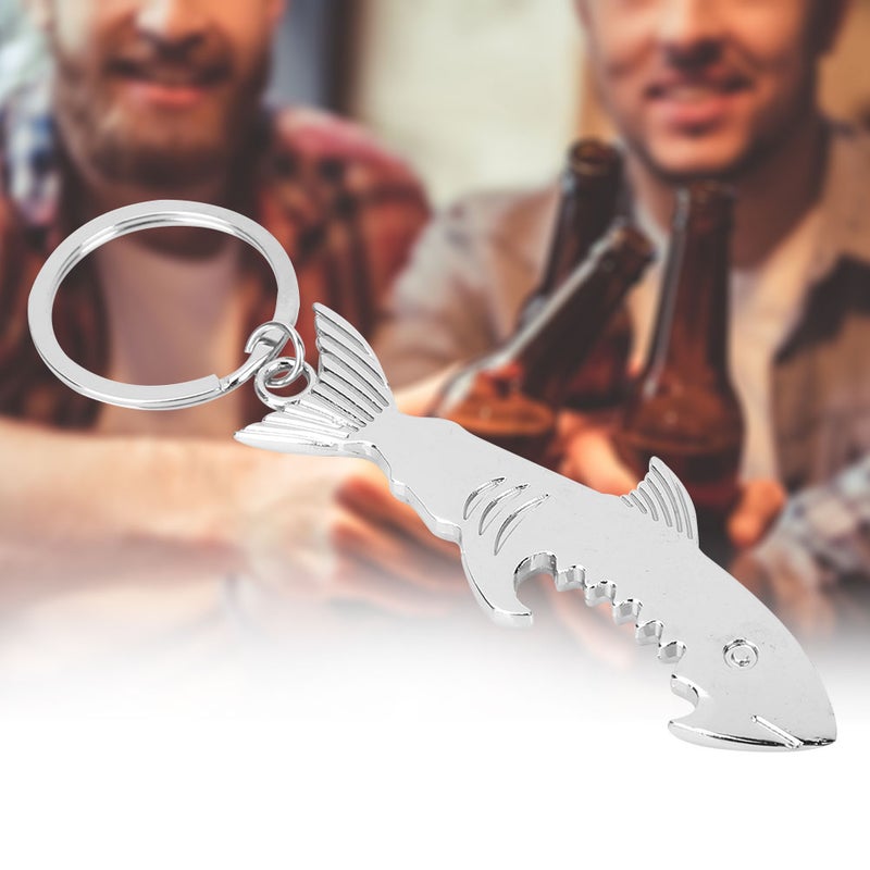 Alloy Fish Key Chain: 2-In-1 Bottle Opener, High Durability, Lightweight Compact Design - Cute Unique Pendant for Daily Carry, Gift Giving - Image 5