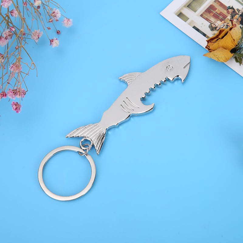 Alloy Fish Key Chain: 2-In-1 Bottle Opener, High Durability, Lightweight Compact Design - Cute Unique Pendant for Daily Carry, Gift Giving - Image 4