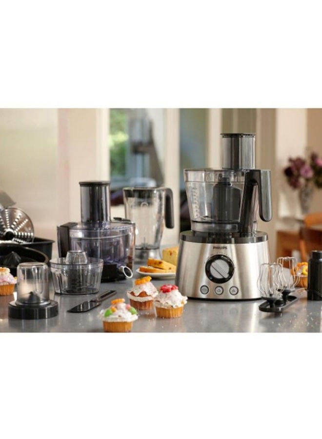 فيليبس محضر طعام يوضع أعلى المنضدة 2 L 1300 W HR7778/01 فضيّ / صافي / أسود - Image 4