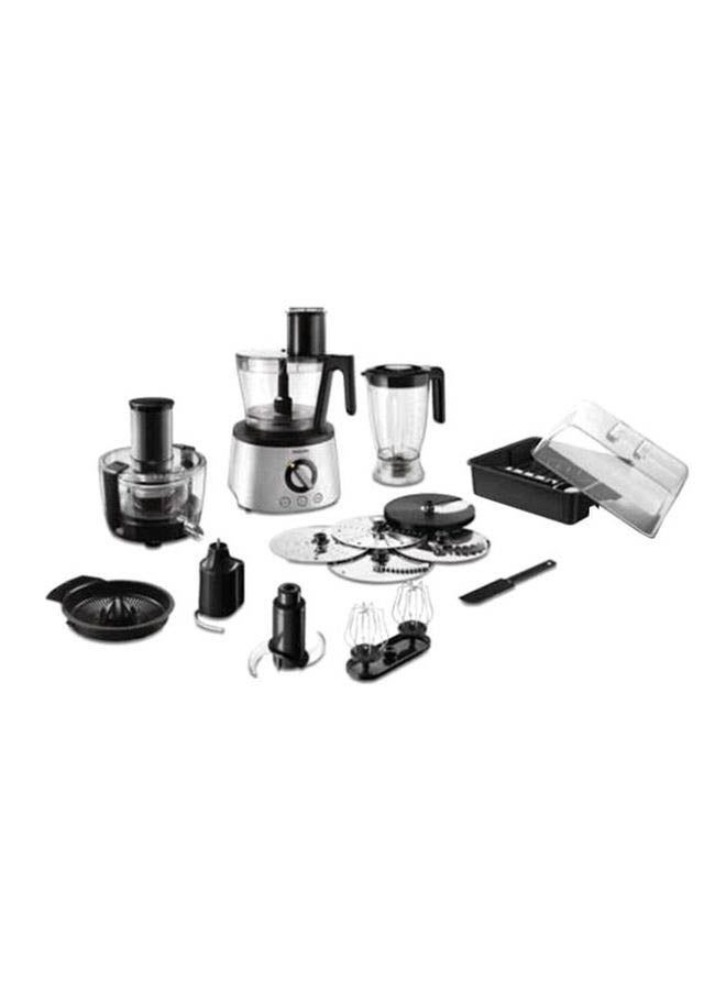 فيليبس محضر طعام يوضع أعلى المنضدة 2 L 1300 W HR7778/01 فضيّ / صافي / أسود - Image 1