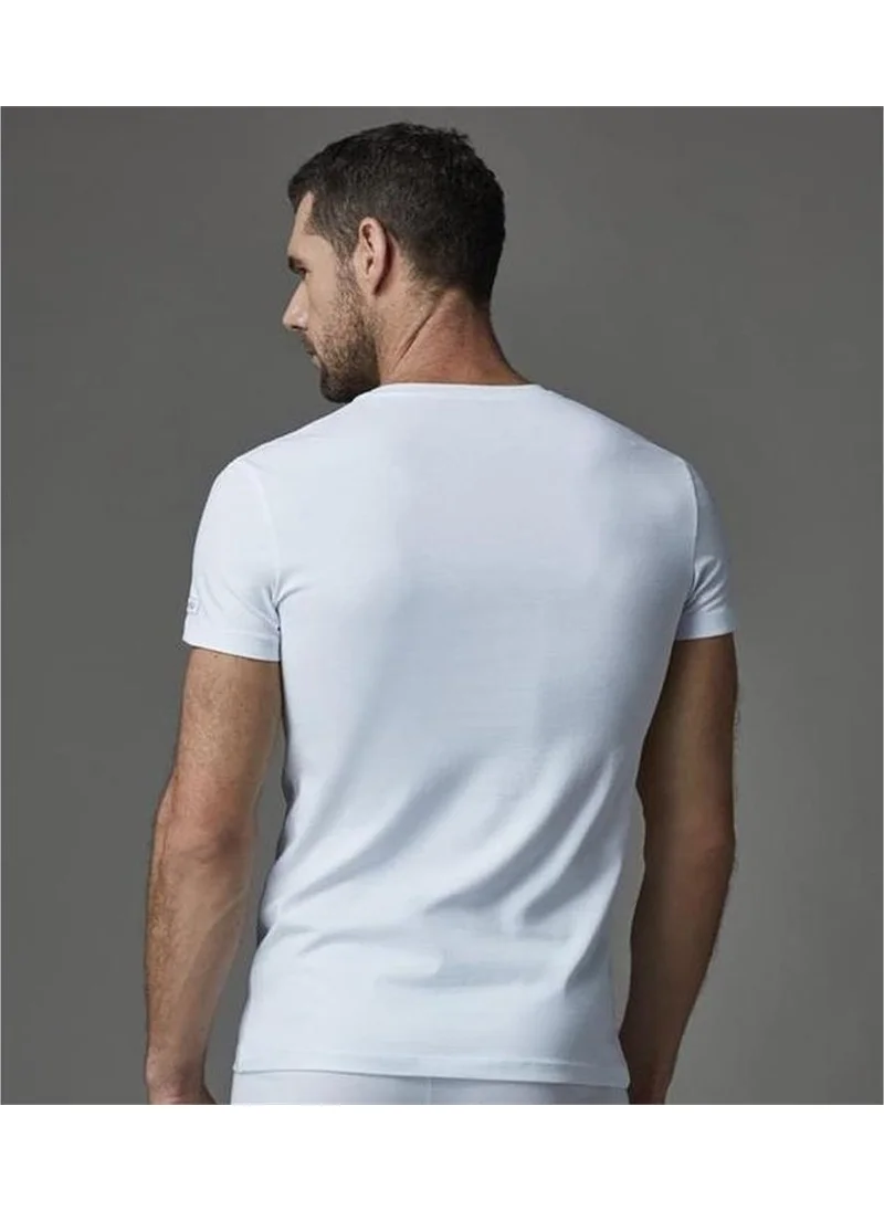 إيروس Ers004 Compact O Neck Men's T-Shirt (Double Pack) - White