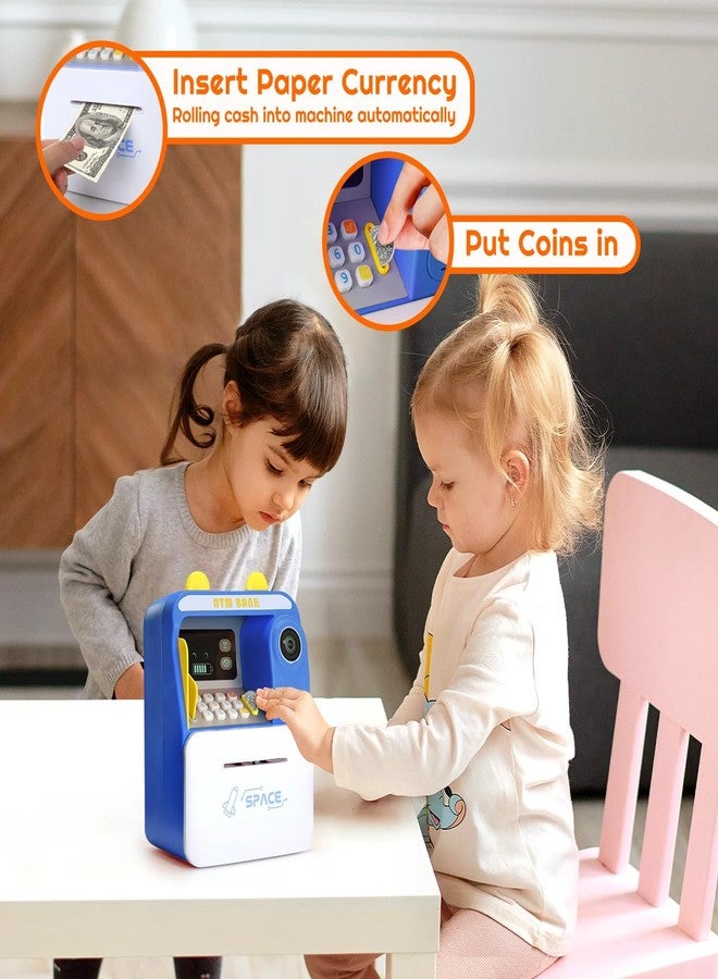 Mummy Please Kids Digital Piggy Bank with Electronic Lock,Money Safe Box wth Finger Print Sensor【Pack of 1】【Camera Blue】 - Image 5
