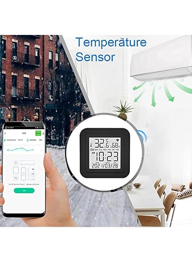 3-in-1 remote control Temperature and humidity detection Smart USB power supply LCD display - Supported devices Remote control °C/°F conversion Smart interconnection - Image 5