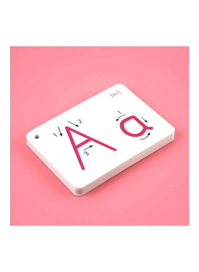 NIBEMINENT 26 Letter English Handwritten Montessori Early Development Learning Educational Toy With Buckle 8.1 x 5 0.7cm - Image 2